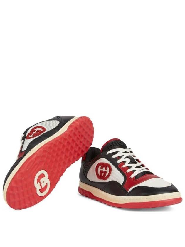 Mac80 Interlocking G Low Top Sneakers Red Black - GUCCI - BALAAN 6