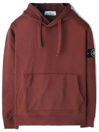 Signature Logo Patch Hoodie Chestnut Brown - STONE ISLAND - BALAAN 1