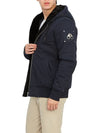 Classic Bunny Zip Up Hoodie Black Lining Navy - MOOSE KNUCKLES - BALAAN 7