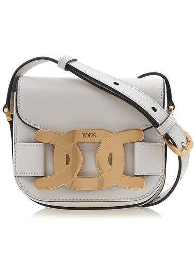 Women's Kate Logo Leather Mini Cross Bag White - TOD'S - BALAAN 2