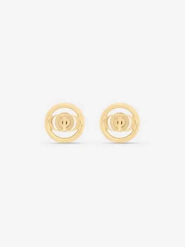 30 Montaigne Stud Earrings Gold - DIOR - BALAAN 3