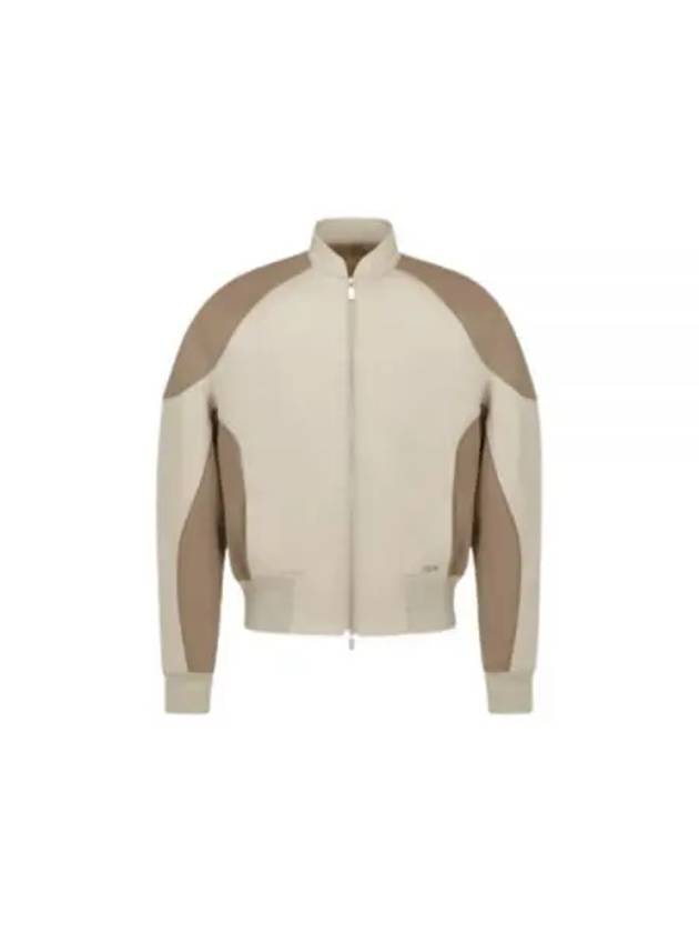 Cotton Canvas Bomber Jacket Beige - DIOR - BALAAN 2