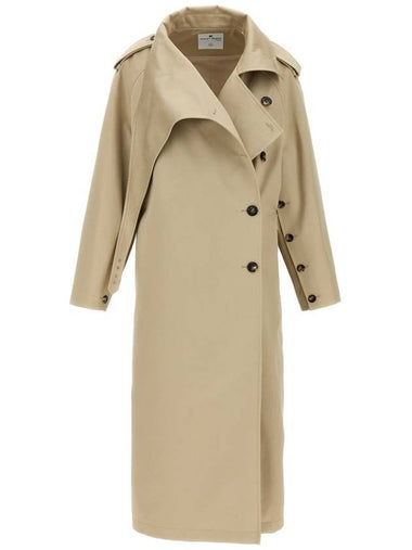 Courrèges 'Long Oblique' Trench Coat - COURREGES - BALAAN 1