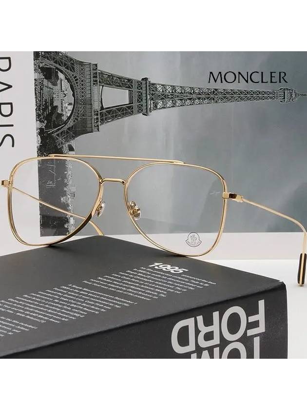 Eyewear Aviator Eyeglasses Gold - MONCLER - BALAAN 3