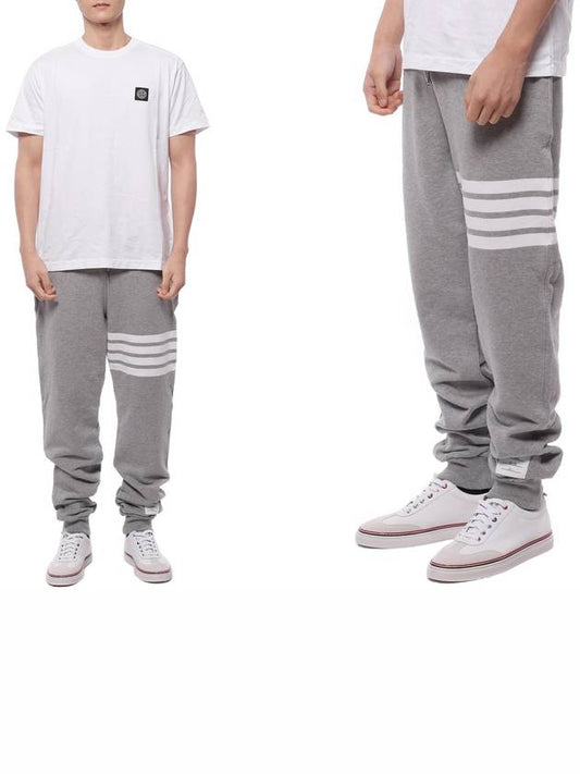 Men's Classic Loopback Engineered 4-Bar Sweatpants Light Grey - THOM BROWNE - BALAAN 2