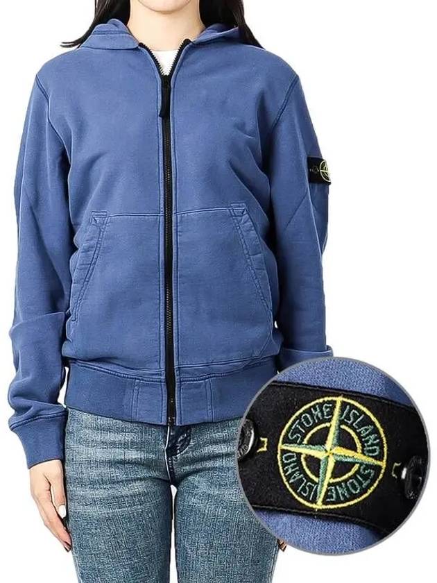 Kids Waffen Hood Zip up 781660740 V0027 Blue 271607 - STONE ISLAND - BALAAN 1