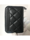 Classic zipper card wallet caviar black silver AP0216 - CHANEL - BALAAN 6