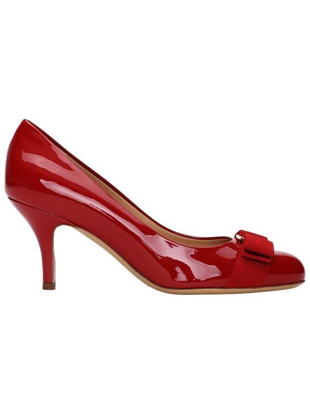 Carla Vara Bow Pumps Red - SALVATORE FERRAGAMO - BALAAN 1