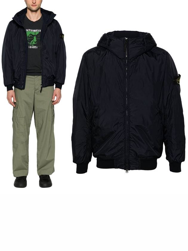 Crinkle Reps R NY Padding Navy - STONE ISLAND - BALAAN 2