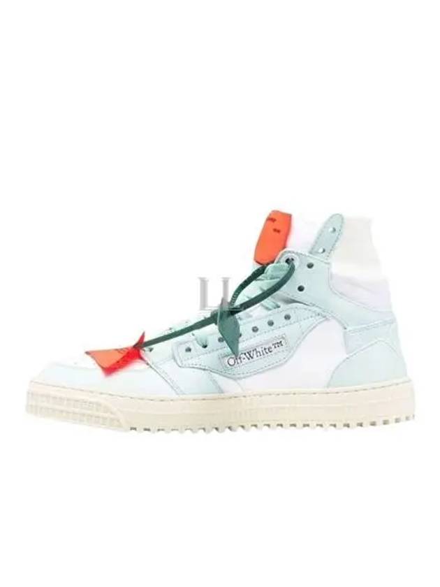 Off Court 3.0 Leather High Top Sneakers White Green - OFF WHITE - BALAAN 2