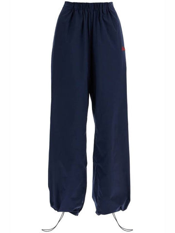 sporty pants with embroidered logo design - ROTATE - BALAAN 1