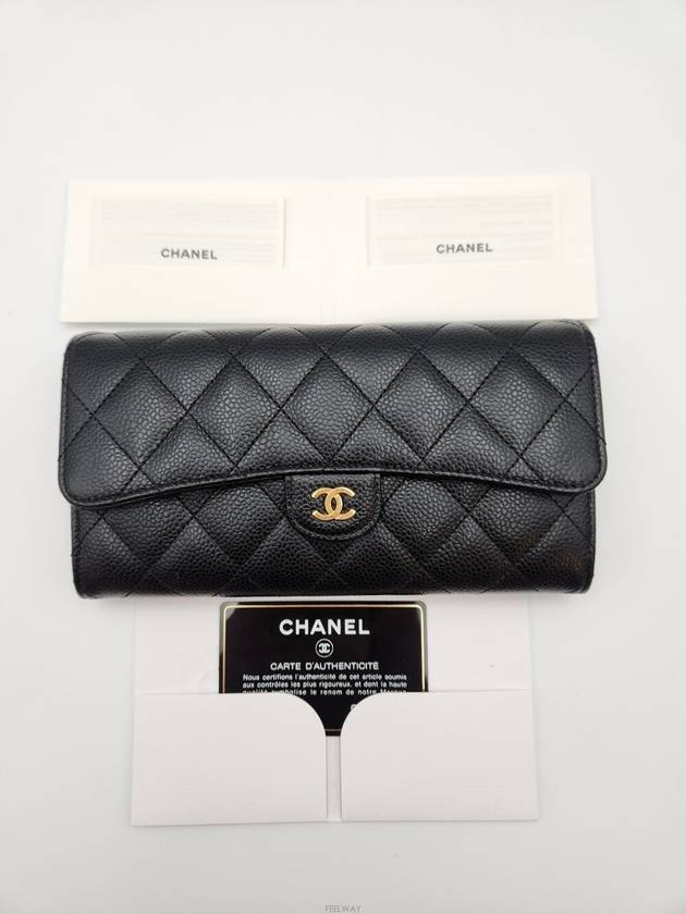 Daol Beomeo Branch Classic Caviar Long Wallet No 25 Condition A - CHANEL - BALAAN 9