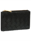 Intrecciato Folder Zipper Card Wallet Black - BOTTEGA VENETA - BALAAN 2