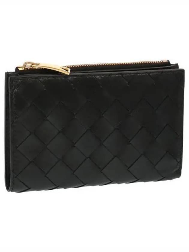 Intrecciato Folder Zipper Card Wallet Black - BOTTEGA VENETA - BALAAN 2