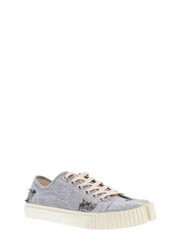 Tabi Cotton Low Top Sneakers Light Blue - MAISON MARGIELA - BALAAN 3