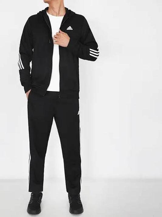 3S Double Knit Track Suit Black - ADIDAS - BALAAN 2