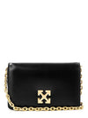 Women's 05 Jitney Chain Shoulder Bag Black - OFF WHITE - BALAAN.