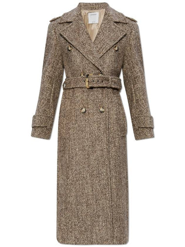 Sportmax Double-breasted Coat, Women's, Brown - MAX MARA SPORTMAX - BALAAN 1