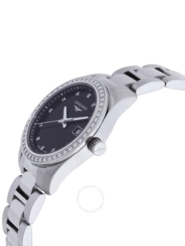 Longines Conquest Quartz Diamond Black Dial Ladies Watch L3.300.0.57.6 - LONGINES - BALAAN 2