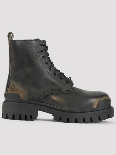 Strike Lace-Up Ankle Boots Brown Black - BALENCIAGA - BALAAN 2