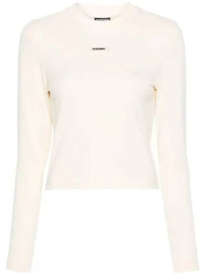 Le Gros Grain Manches Long Sleeve T-Shirt Light Beige - JACQUEMUS - BALAAN 2