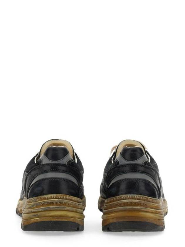 Dad-Star Mesh Nappa Leather Low Top Sneakers Black Ice Grey - GOLDEN GOOSE - BALAAN 3