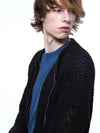 Men s PKZUC BK Punching Knit Zip up Cardigan Black - CHANCE'S NOI - BALAAN 9