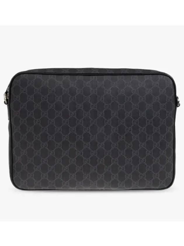 GG Supreme Canvas Messenger Bag Black - GUCCI - BALAAN 4