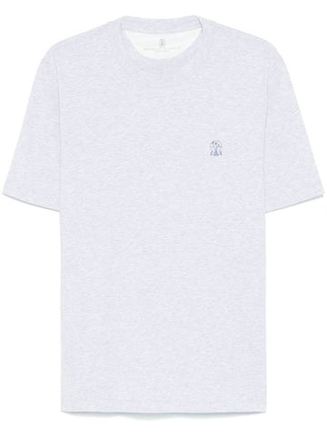 Brunello Cucinelli T-shirts and Polos Light Grey - BRUNELLO CUCINELLI - BALAAN 1