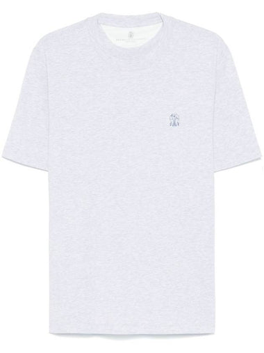 Brunello Cucinelli T-shirts and Polos Light Grey - BRUNELLO CUCINELLI - BALAAN 1