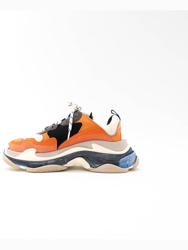 Triple S Low-Top Sneakers Blue Orange - BALENCIAGA - BALAAN 5