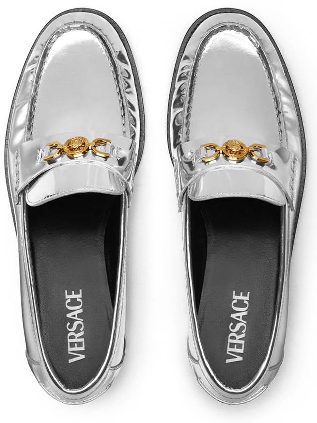 Medusa Metallic Leather Loafers 10121231A04302 - VERSACE - BALAAN 4