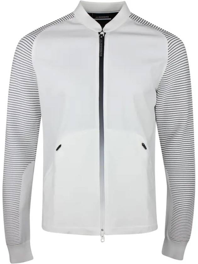 Rolf Hybrid Knit Jacket White - J.LINDEBERG - BALAAN 2