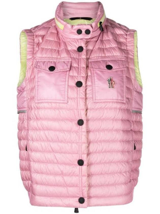 Gumiane Quilted Vest Pink - MONCLER - BALAAN 1