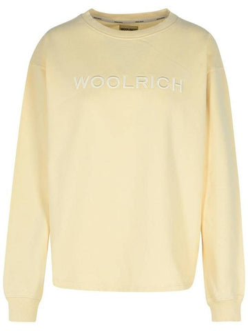 Woolrich Cream Cotton Sweatshirt - WOOLRICH - BALAAN 1