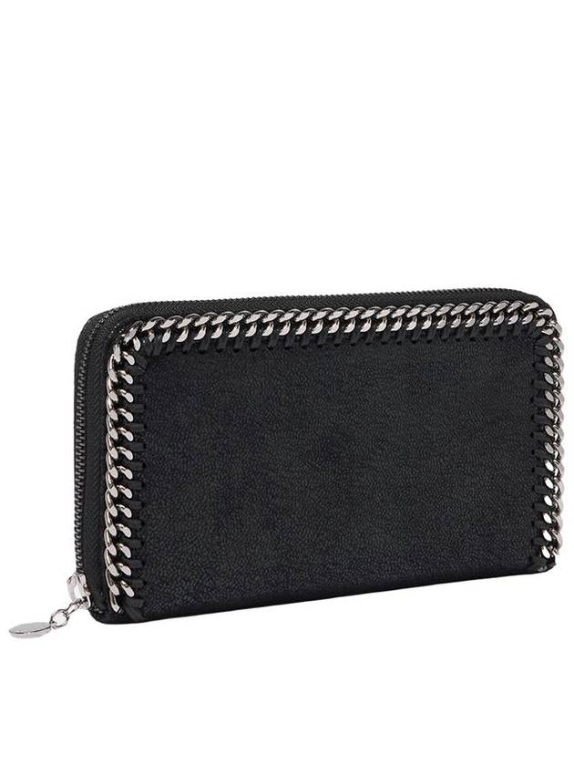 silver chain zipper long wallet black - STELLA MCCARTNEY - BALAAN 3