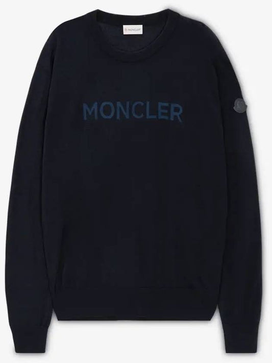 Men s Girocolo Navy Knit 9C00011 M1180 742 - MONCLER - BALAAN 2