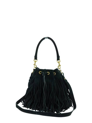 YSL Emmanuel fringe bucket shoulder bag - SAINT LAURENT - BALAAN 1