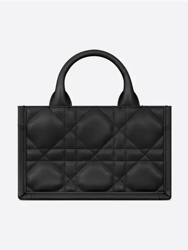 Macrocannage Calfskin Strap Mini Book Tote Bag Black - DIOR - BALAAN 4