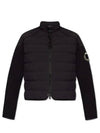 Padded Cotton Zip-Up Cardigan Black - MONCLER - BALAAN 1