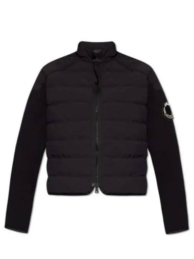 Padded Cotton Zip-Up Cardigan Black - MONCLER - BALAAN 1