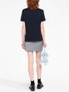 Festive Jersey Button Hector Short Sleeve T Shirt Navy - THOM BROWNE - BALAAN 6