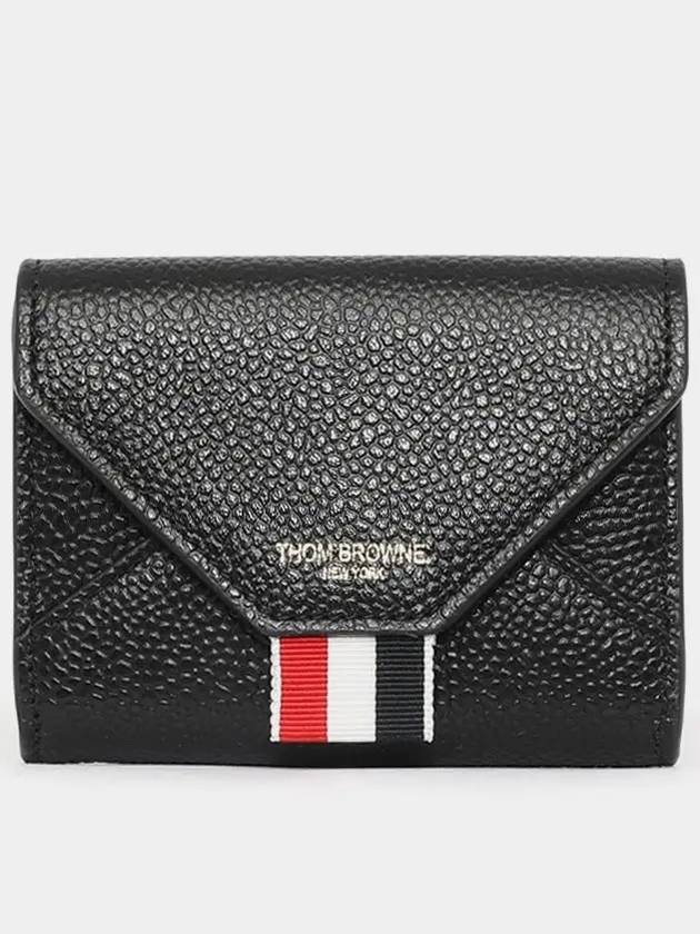 Envelope Card Wallet Black - THOM BROWNE - BALAAN 3