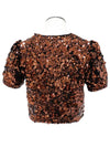 velvet sequin blouse - GANNI - BALAAN 2