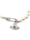 Lucless Pearl Necklace Silver - VIVIENNE WESTWOOD - BALAAN.