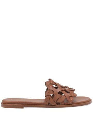 Gianvito Rossi Sandals Leather Brown - GIANVITO ROSSI - BALAAN 1