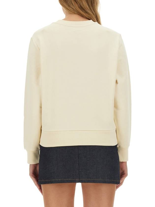 Rue Madame Cotton Sweatshirt Beige - A.P.C. - BALAAN 4