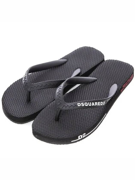 Dsquared D2 side print logo women's flip flops FFW0001 29003990 2124 - DSQUARED2 - BALAAN 1