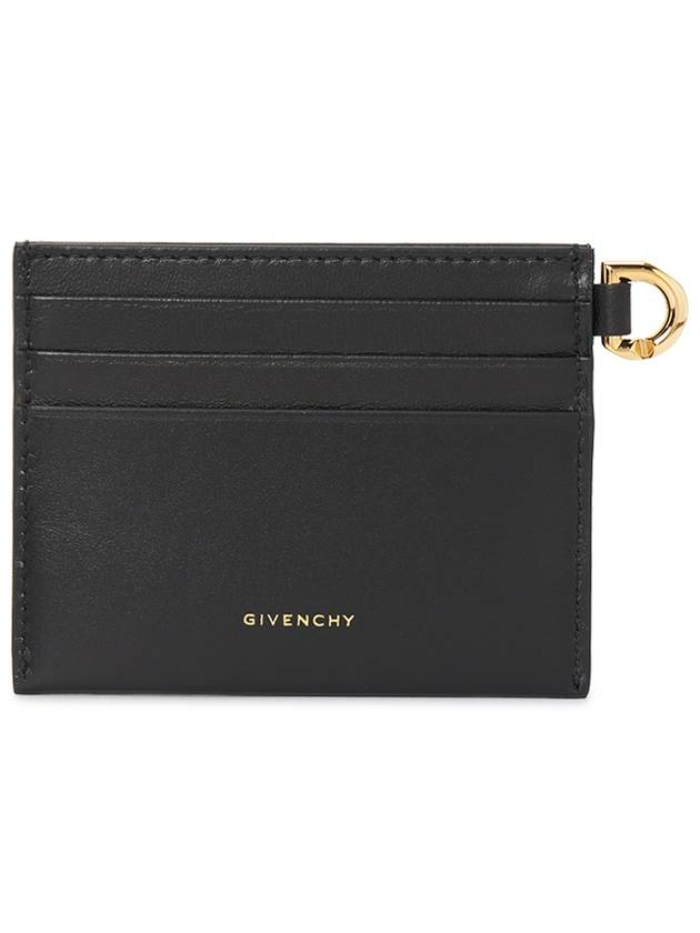 4G Leather Card Wallet Black - GIVENCHY - BALAAN 3