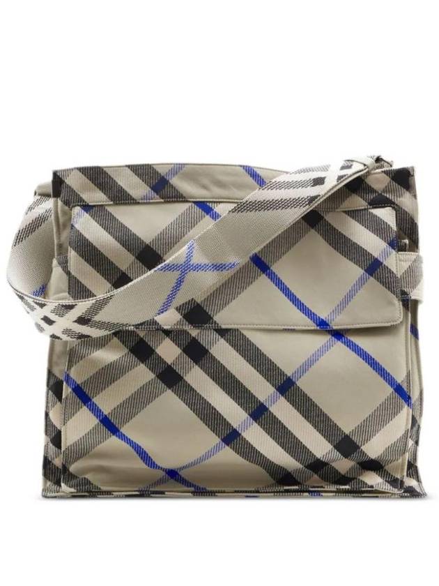 Trench Check Medium Tote Bag Lichen - BURBERRY - BALAAN 1